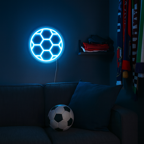 Football Neon Vägglampa