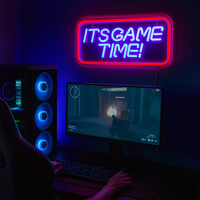 Its Game Time Neon Vägglampa-Lampconcept.se