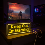 Keep Out Im Gaming Neon Vägglampa-Lampconcept.se