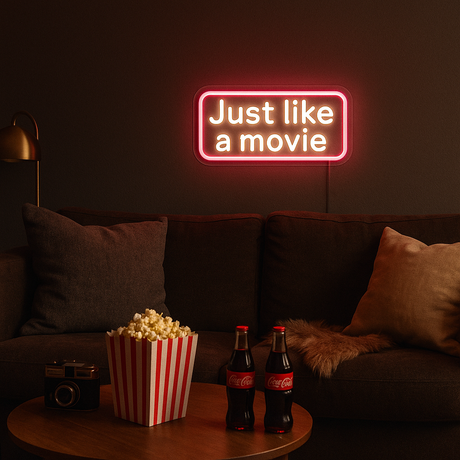 Just Like a Movie Neon Vägglampa