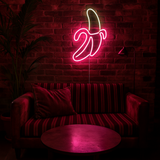 Banana Neon Vägglampa Pink-Lampconcept.se