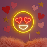 Emoji Love Neon Vägglampa-Lampconcept.se