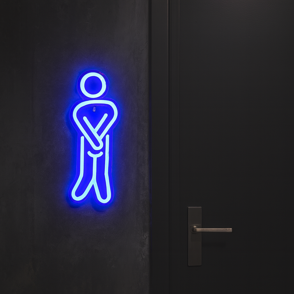 WC Man Neon Vägglampa-Lampconcept.se