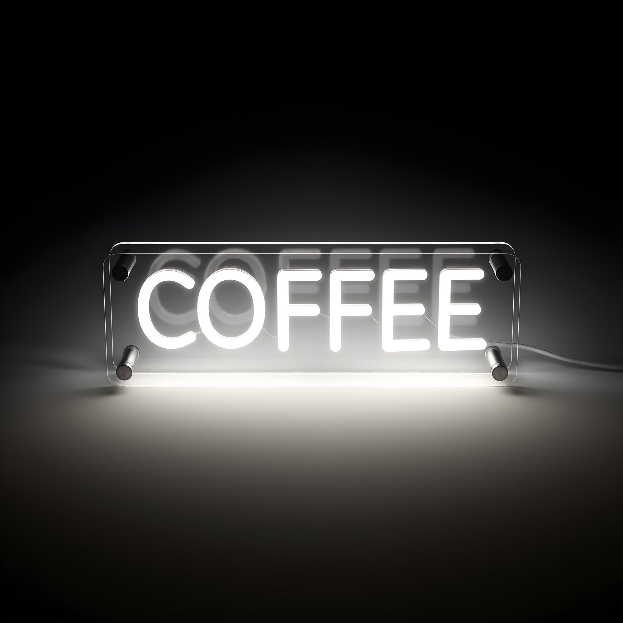 Coffee LED Neon Box Bordlampa-Lampconcept.se