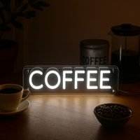 Coffee LED Neon Box Bordlampa-Lampconcept.se