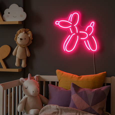 Balloon Animal Neon Vägglampa