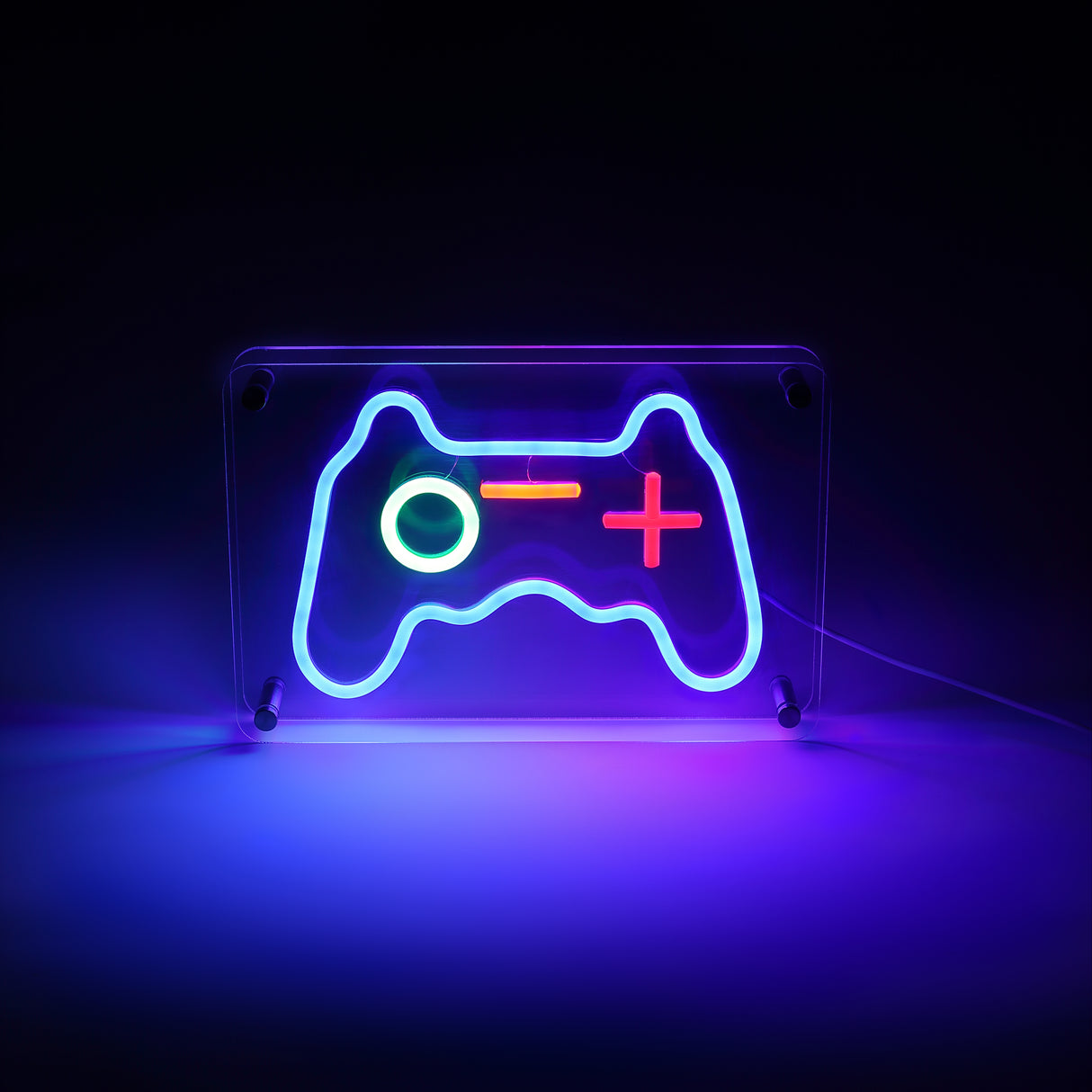 Joystick LED Neon Box Bordlampa