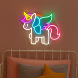 Unicorn Baby Neon Vägglampa-Lampconcept.se