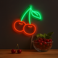 Cherry Neon Vägglampa