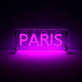 Paris LED Neon Box Bordslampa-Lampconcept.se
