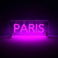Paris LED Neon Box Bordslampa-Lampconcept.se