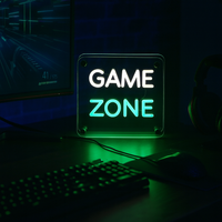 Game Zone LED Neon Box Bordslampa-Lampconcept.se
