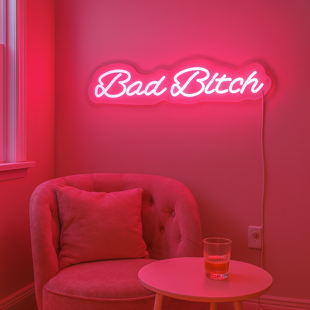 Bad Bitch Neonskylt