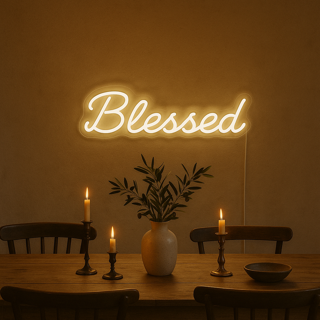Blessed Neon Vägglampa