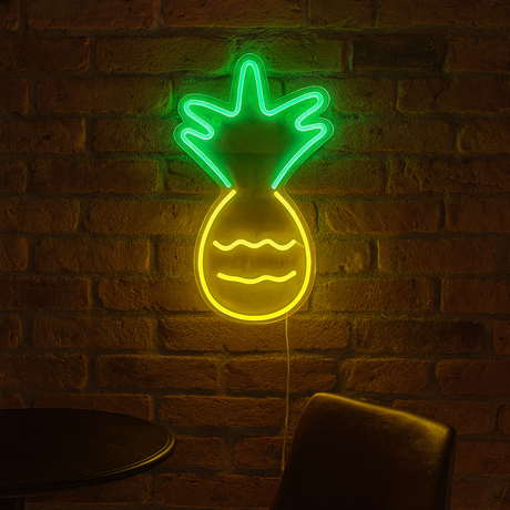 Ananas Neon Vägglampa