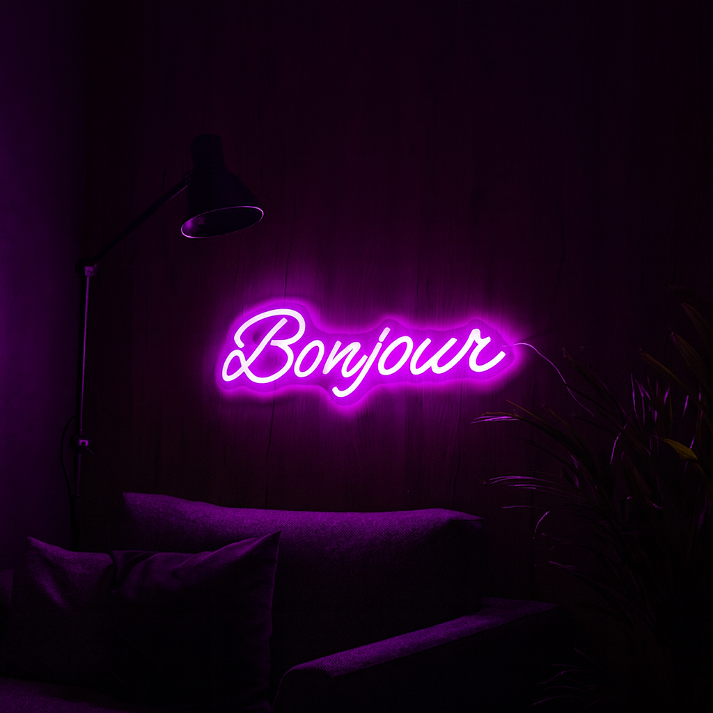 Bonjour Neon Vägglampa