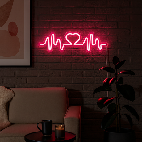 Heartbeat Neonskylt