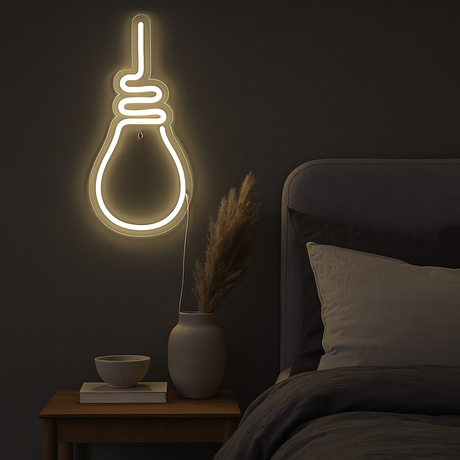 Bulb Neon Vägglampa Varm Vit