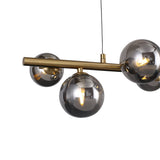 Valencia Långbordstaklampa 63cm Mässing/Smoke-Lampconcept.se