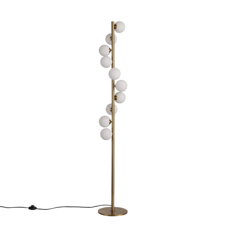Trento Golvlampa Mässing/Opal-Lampconcept.se