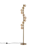 Trento Golvlampa Mässing/Amber-Lampconcept.se