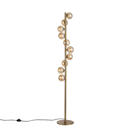 Trento Gulvlampe Messing/Amber-Nordic Seasons-OutletLamper.dk