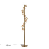 Trento Golvlampa Mässing/Amber-Lampconcept.se