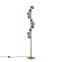 Trento Golvlampa Mässing/Rökfärgad-Lampconcept.se