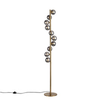 Trento Golvlampa Mässing/Rökfärgad-Lampconcept.se
