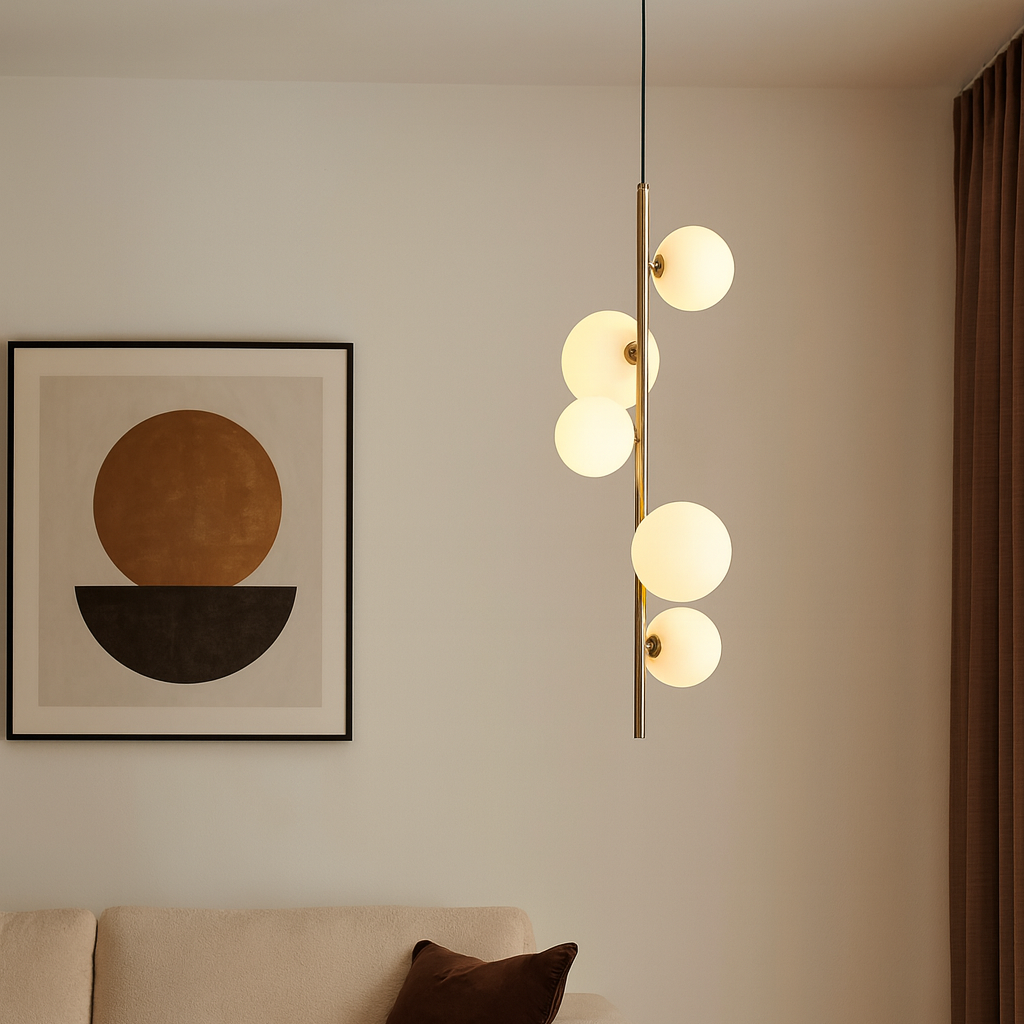 Valencia Hörntaklampa Mässing/Opal