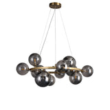 Valencia Ljuskrona Mässing/Smoke-Lampconcept.se