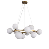 Valencia Ljuskrona Mässing/Opal-Lampconcept.se