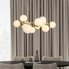 Valencia Ljuskrona Mässing/Opal-Lampconcept.se