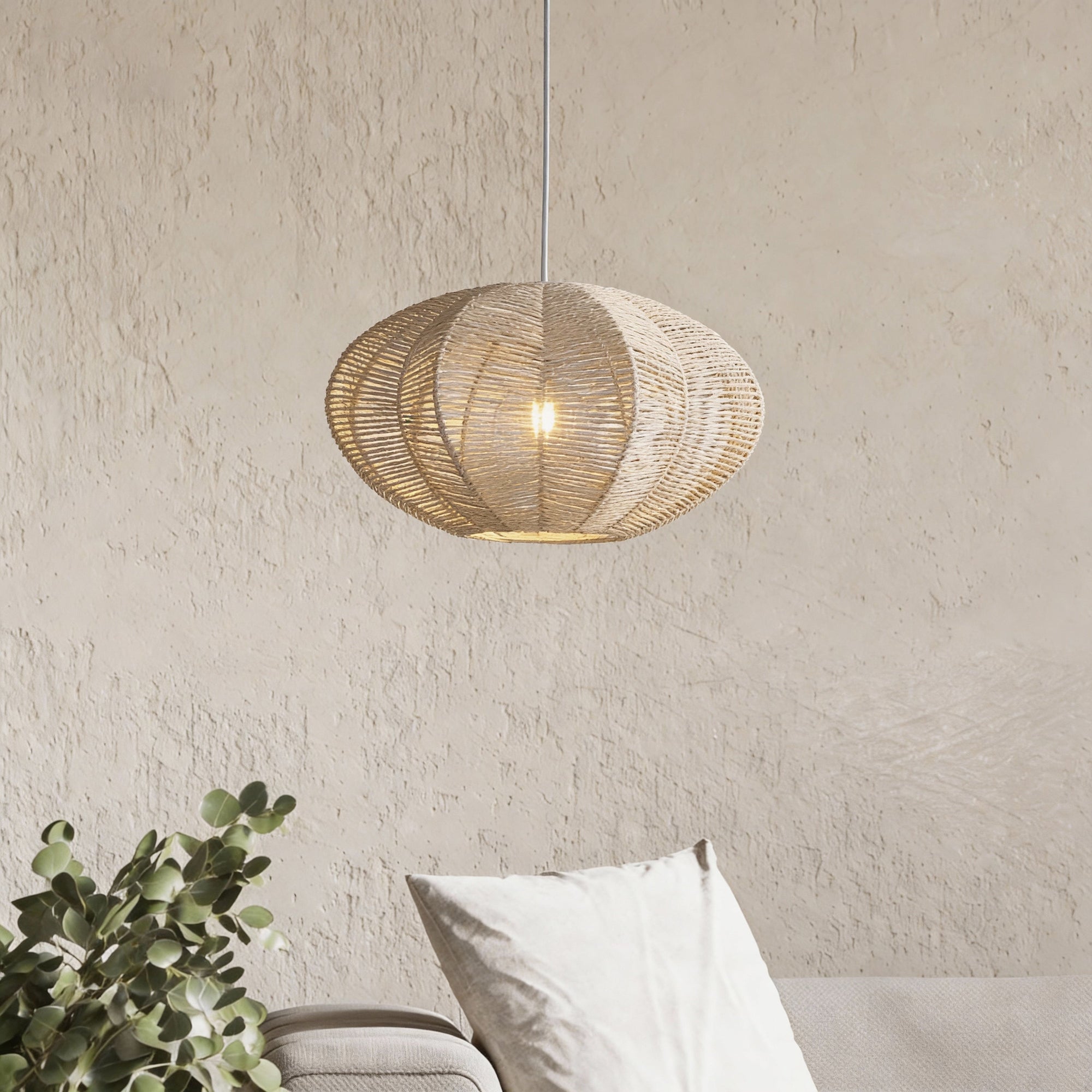 Tiva Braided Taklampa Ø45