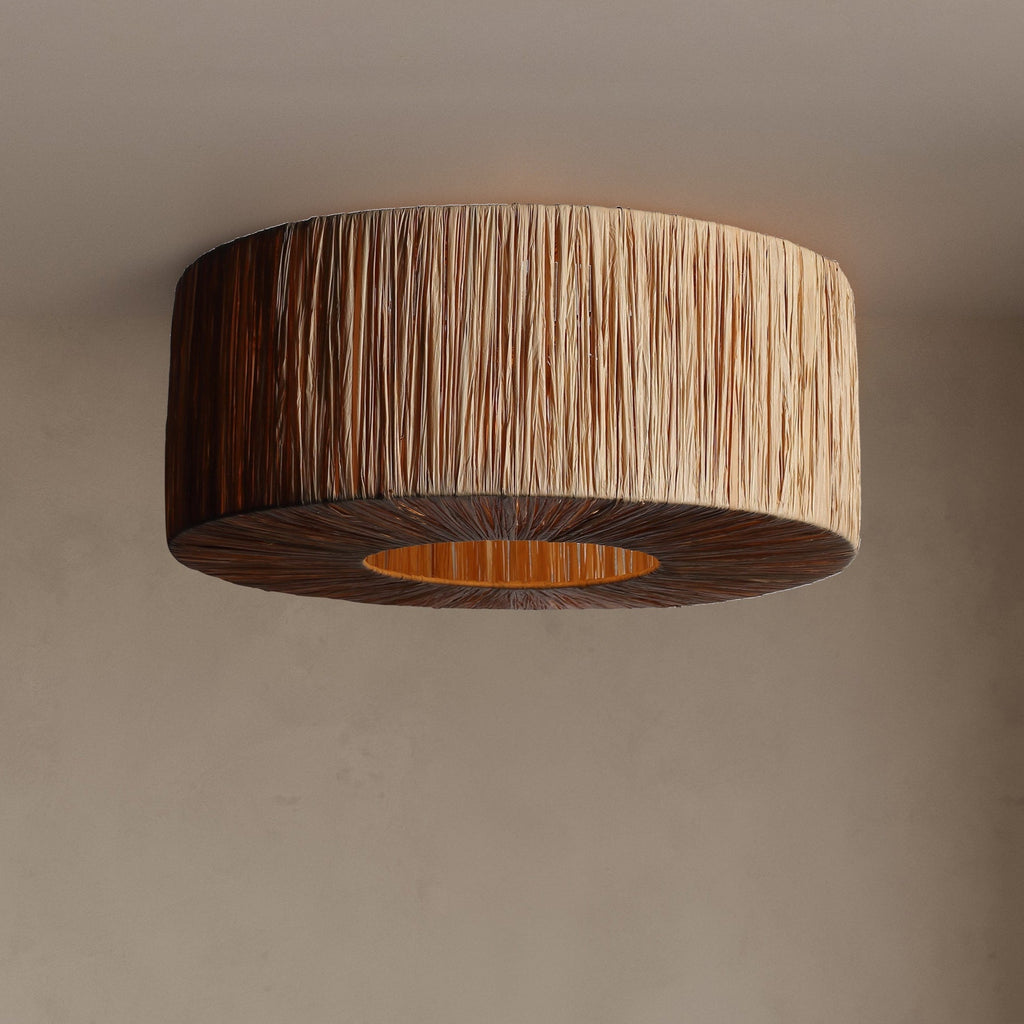 Raffia Taklampa Ø46