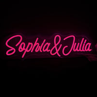 Neon Namnskylt Rosa-Lampconcept.se