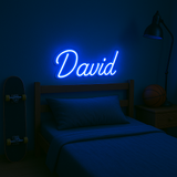 Neon Namnskylt Blå-Lampconcept.se