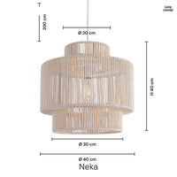 Neka Taklampa Ø40 Raw White-Lampconcept.se