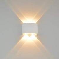 Ortelo 4W 12cm Vägglampa Utomhus Vit-Lampconcept.se