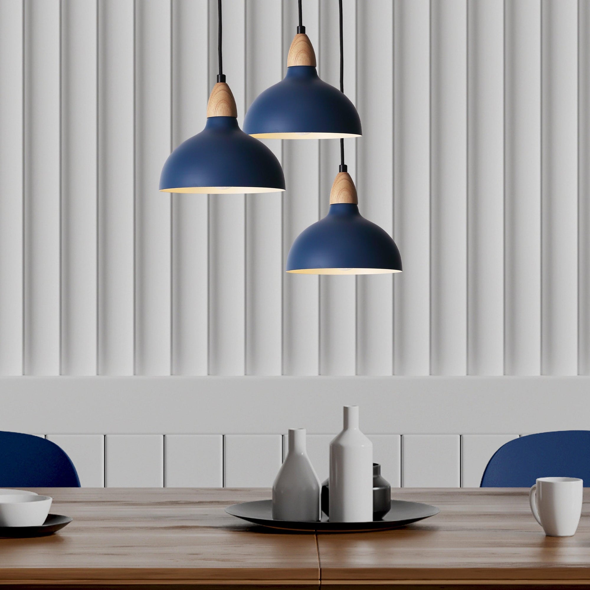 Oak Taklampa Ø19 Blå-Lampconcept.se