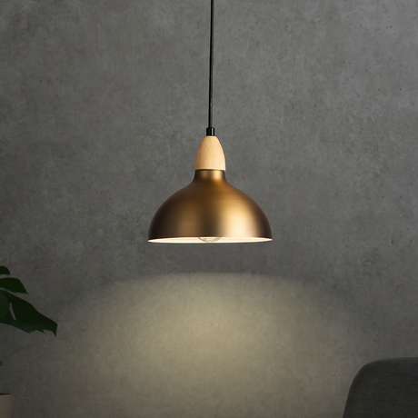 Oak Taklampa Ø19 Ljust Trä