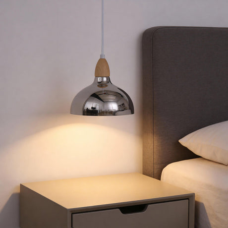 Oak Taklampa Ø19 Ljust Trä