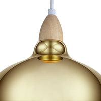 Oak Taklampa Ø24 Klar Mässing-Lampconcept.se