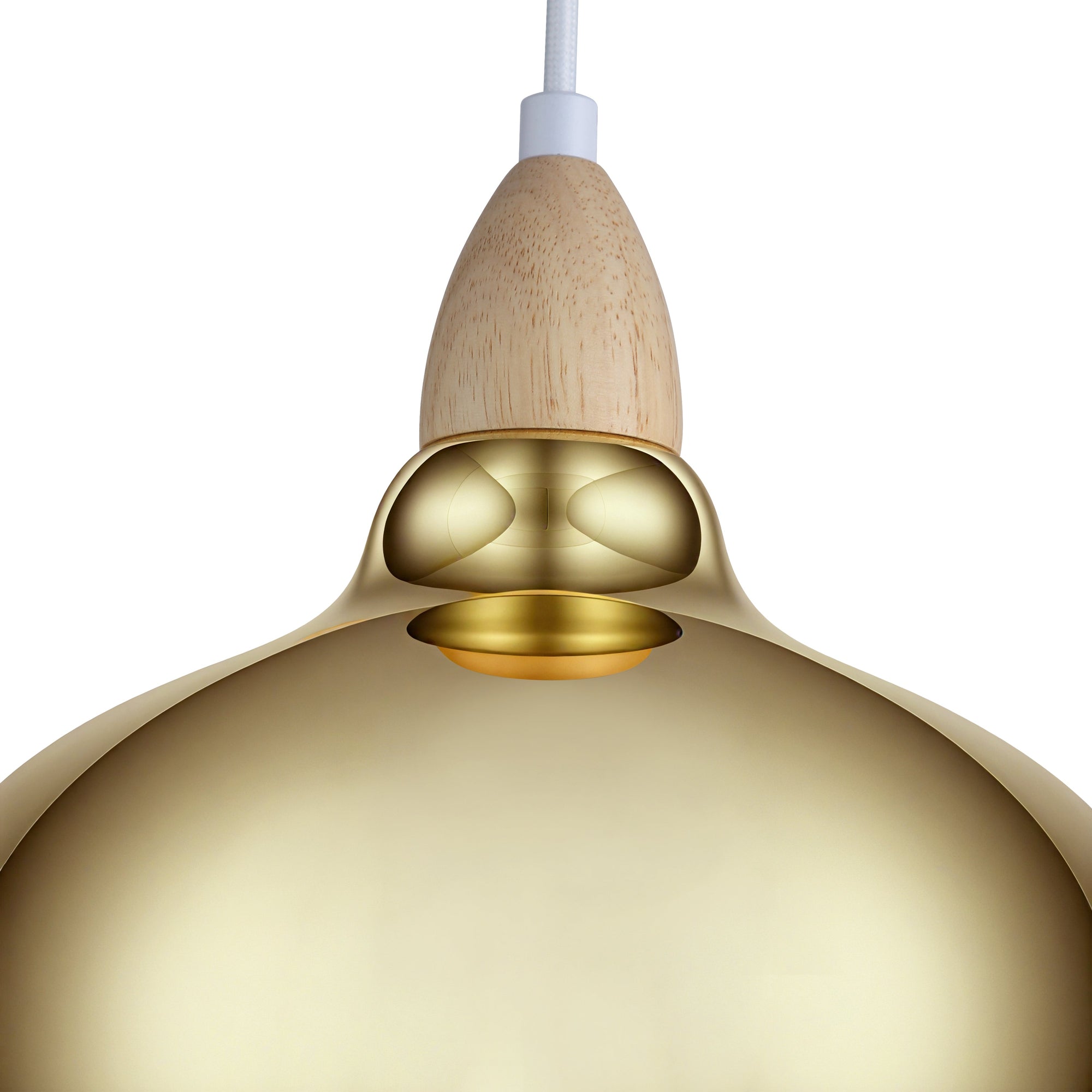 Oak Taklampa Ø24 Klar Mässing-Lampconcept.se