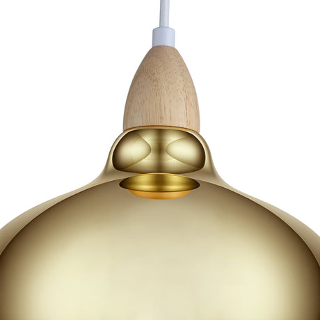 Oak Taklampa Ø24 Klar Mässing-Lampconcept.se