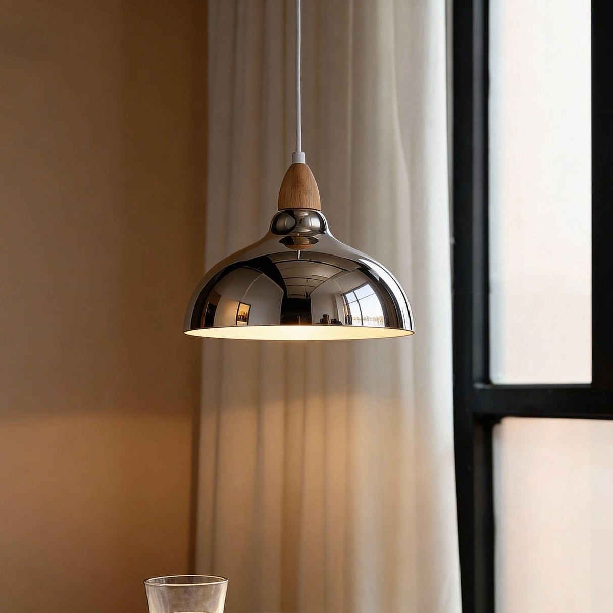 Oak Taklampa Ø24 Krom-Lampconcept.se