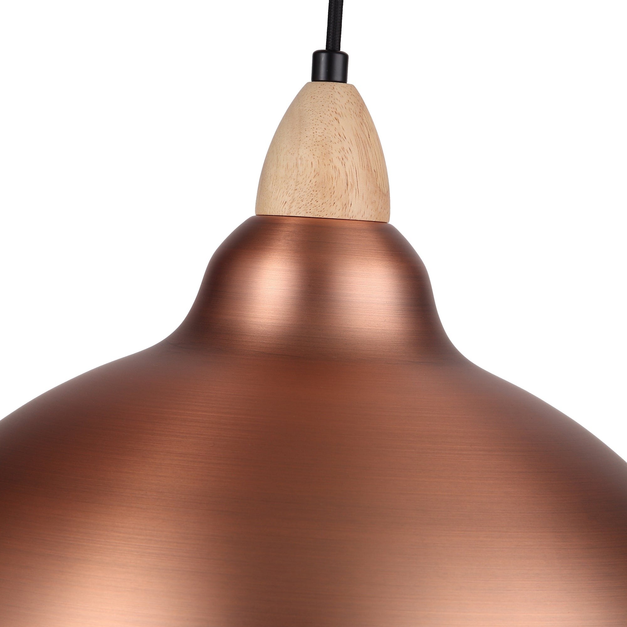 Oak Taklampa Ø35 Borstad Koppar-Lampconcept.se