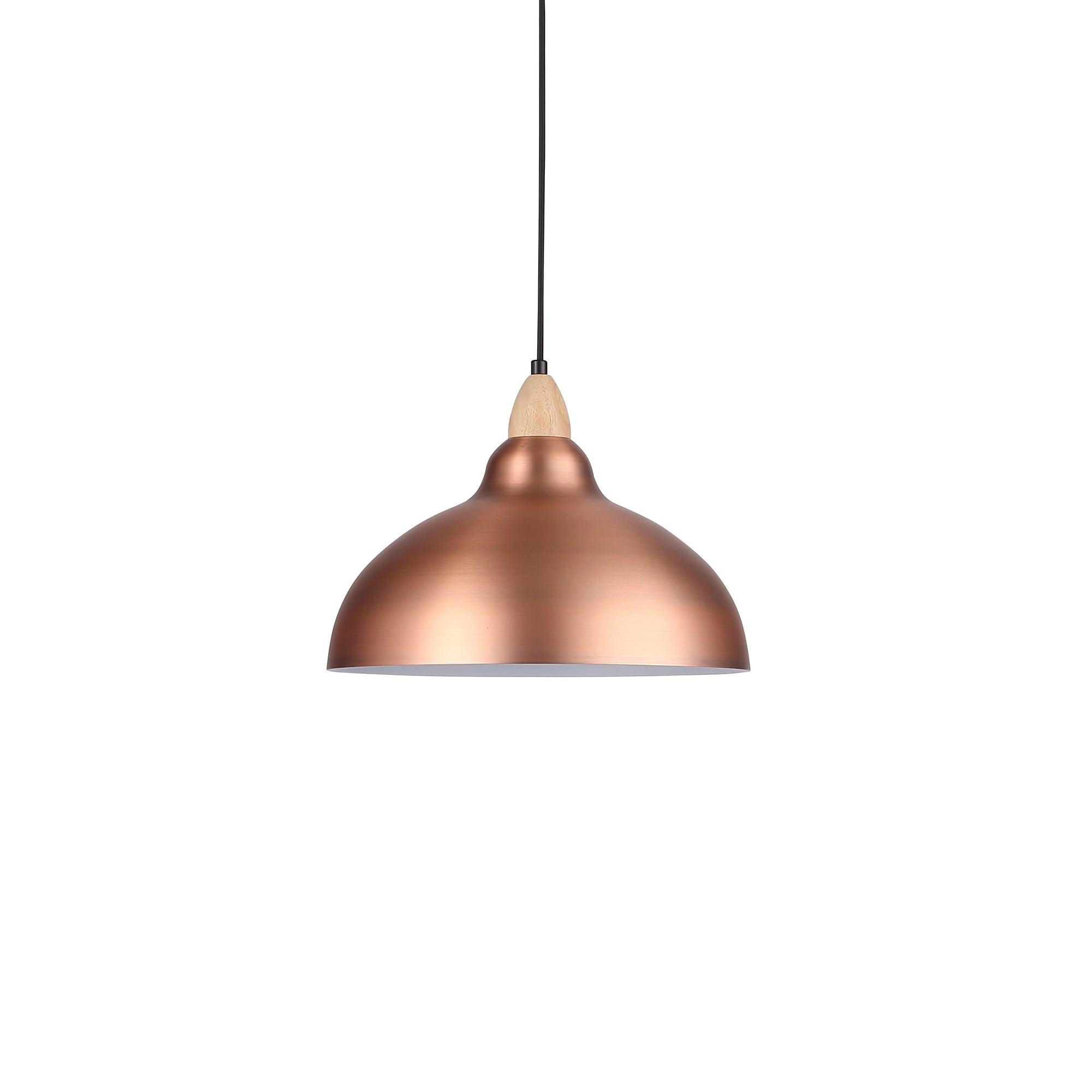 Oak Taklampa Ø35 Borstad Koppar-Lampconcept.se
