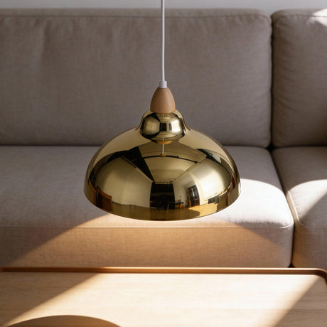 Oak Taklampa Ø35 Klar Mässing-Lampconcept.se