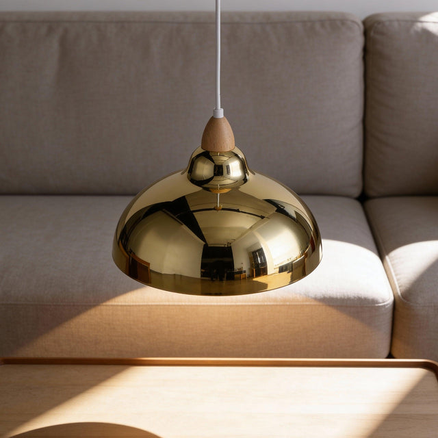 Oak Taklampa Ø35 Klar Mässing-Lampconcept.se